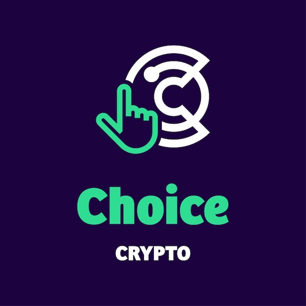 Vector keuze crypto-logo