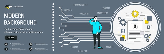 Vector keuze van kandidaten werving hr-managementconcept