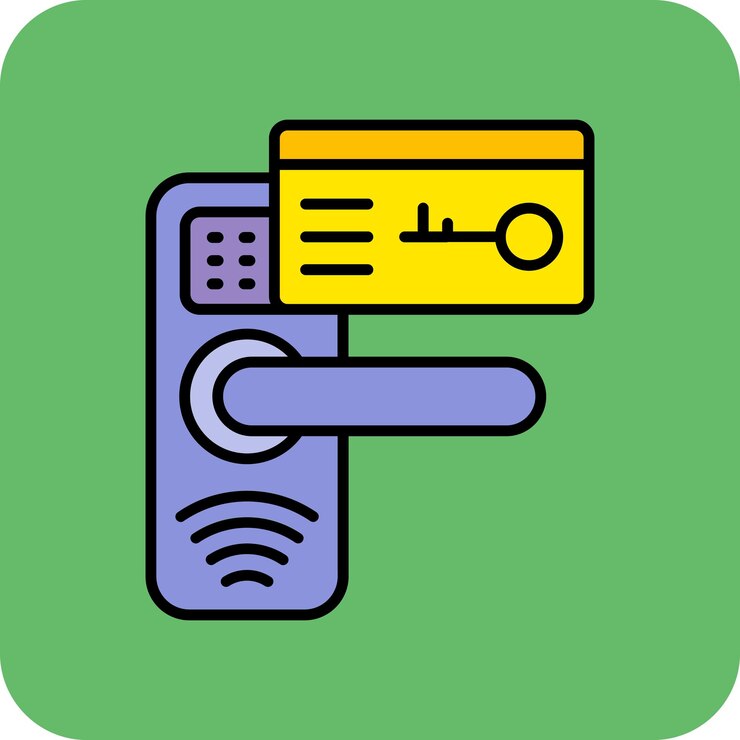 Vector key card icon
