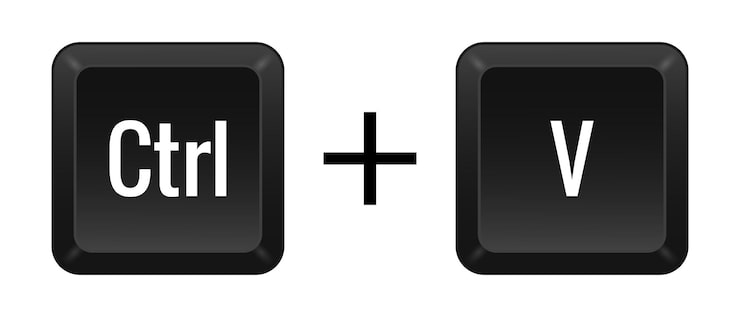 Vector key combination ctrl v line icon userfriendly automation software applications complexity reduction computer macros usability vector linear icon for business and advertising