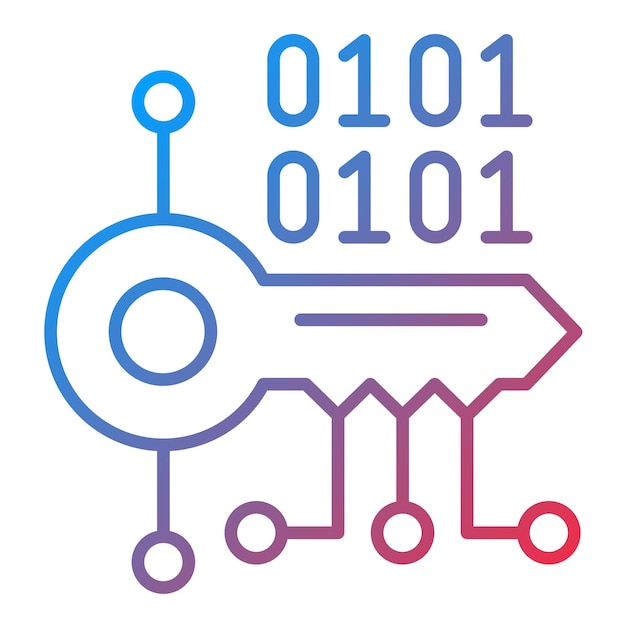 Key Encryption icon vector image Can be used for Security