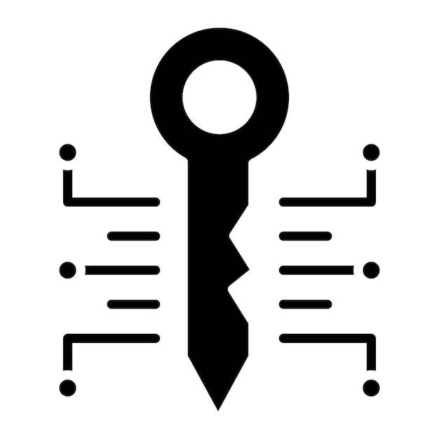 キー グリフ ソリッド ブラックの図