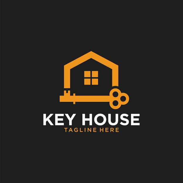 Дизайн логотипа ключевого дома недвижимости