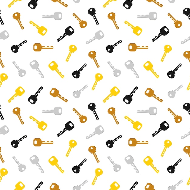 Key Icon seamless pattern