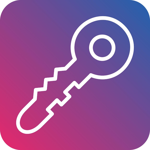 Vector key icon style