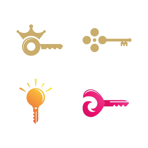 Key icon vector illustration design template