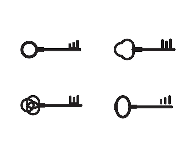 Vector key icon vector illustration