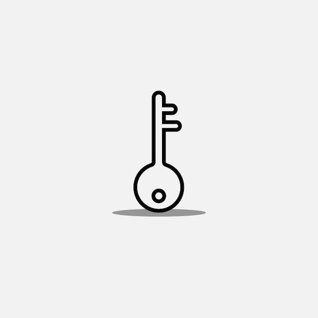 Key icon vector