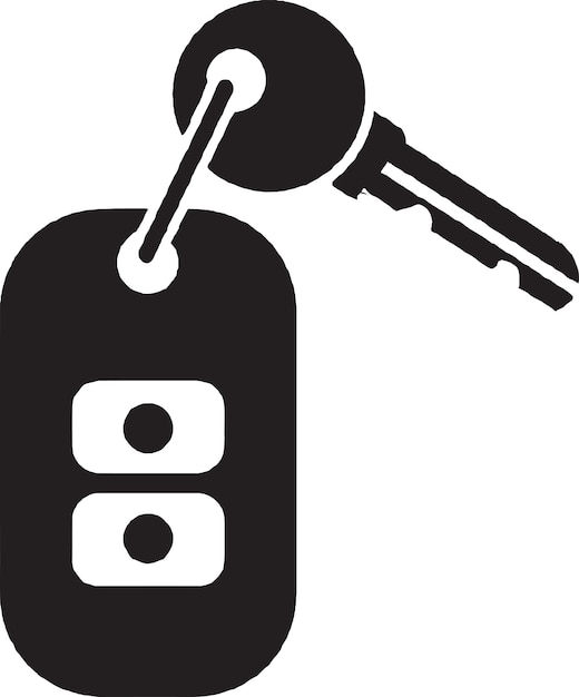 Vector key iconography for key cutting and locksmith services