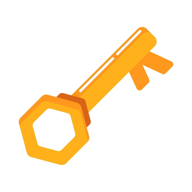 Key illustration vector graphic icon