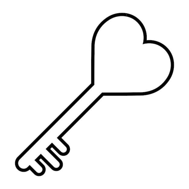 愛と家族の鍵 ハートの形の鍵