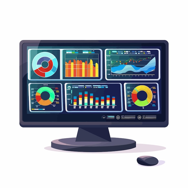 Vector key_metricsvector_illustrationstatistics