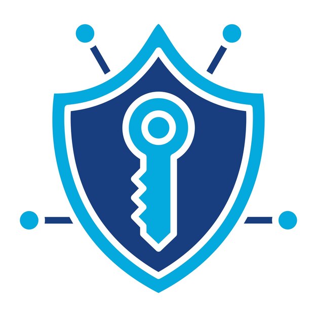 Key Network Duotone illustratie