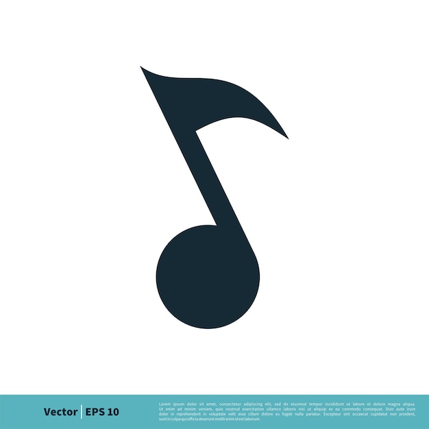 Key Note Music Icon Vector Logo Template Illustration Design Vector EPS 10