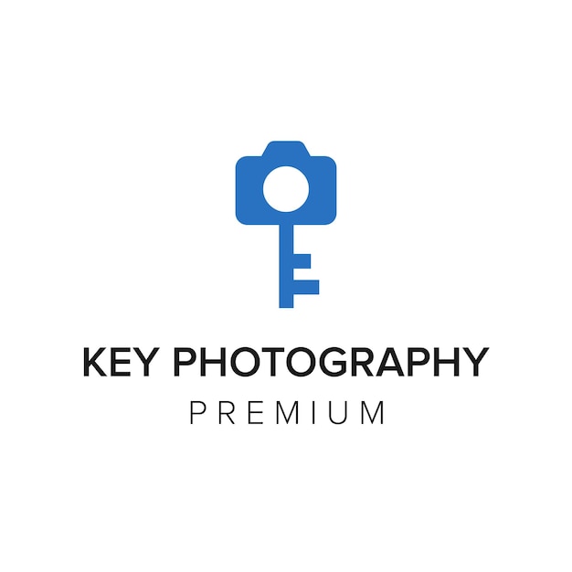 key photography logo icon vector template