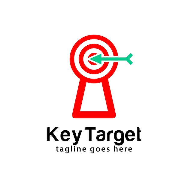 Key target logo design template