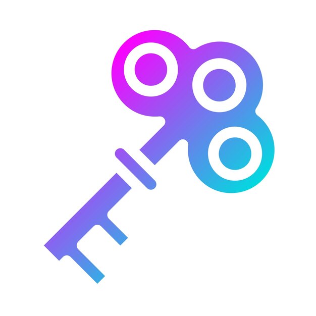 Key Vector Icon Design Illustration
