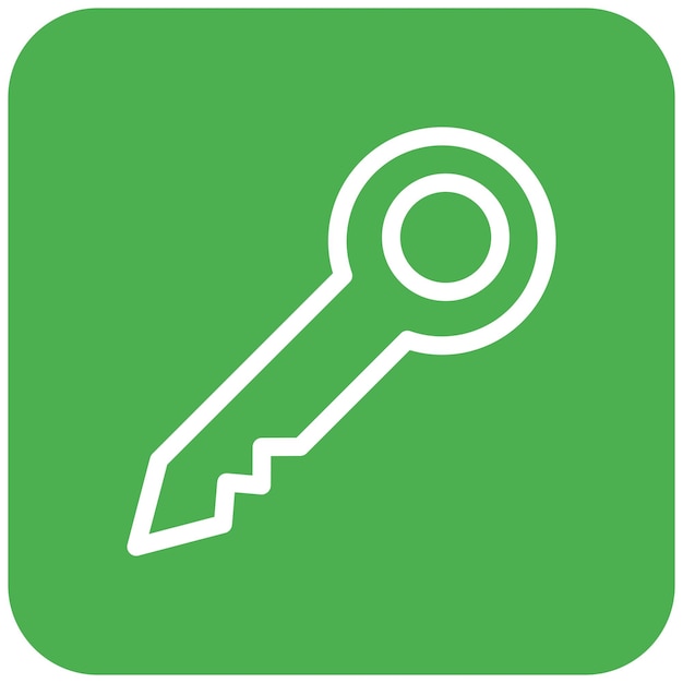 Key Vector Icon Design Illustration