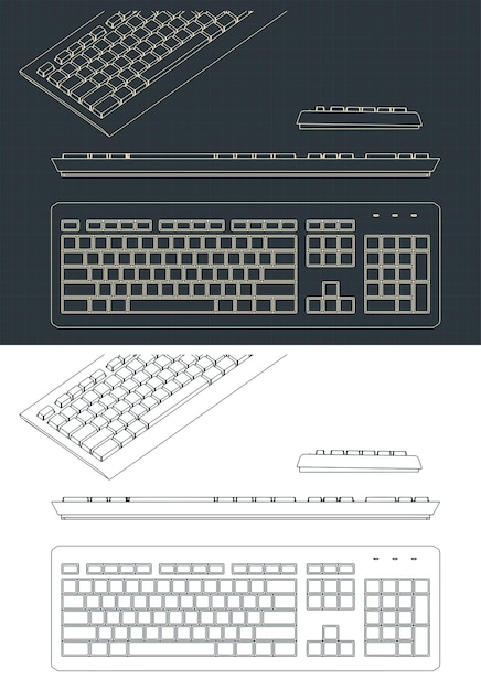 キーボードの図