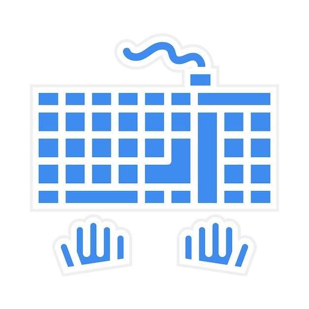 Keyboard Interface icoon vector afbeelding Kan worden gebruikt voor Game Design
