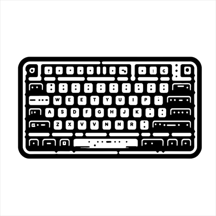 Vector keyboard svg