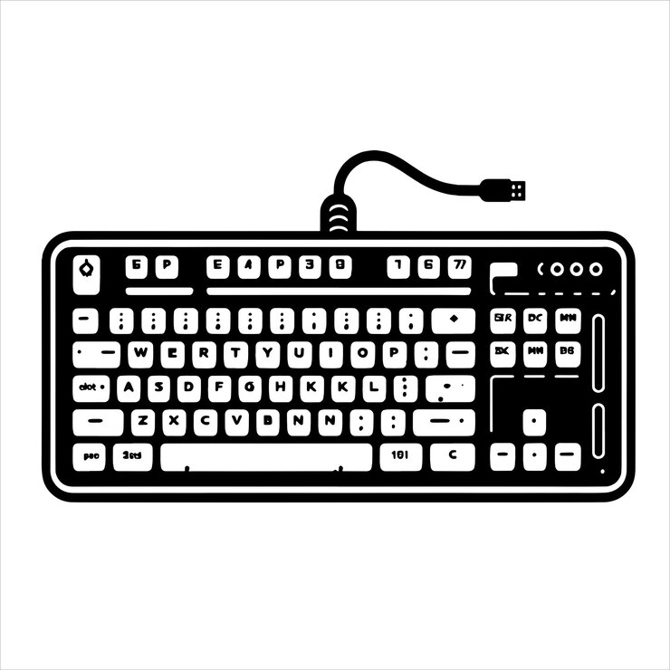 Vector keyboard svg