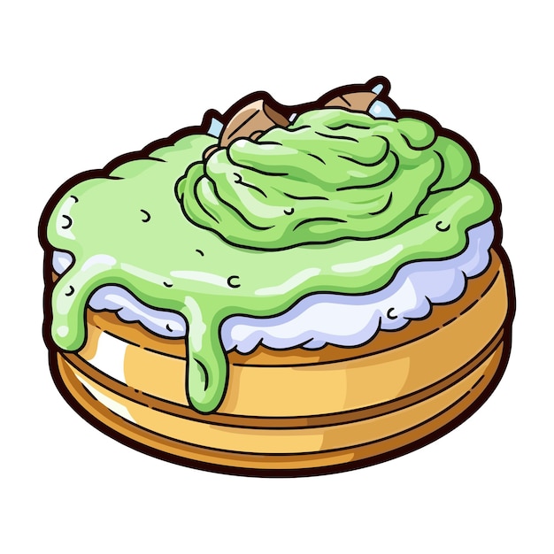 Keylime pie donut sticker