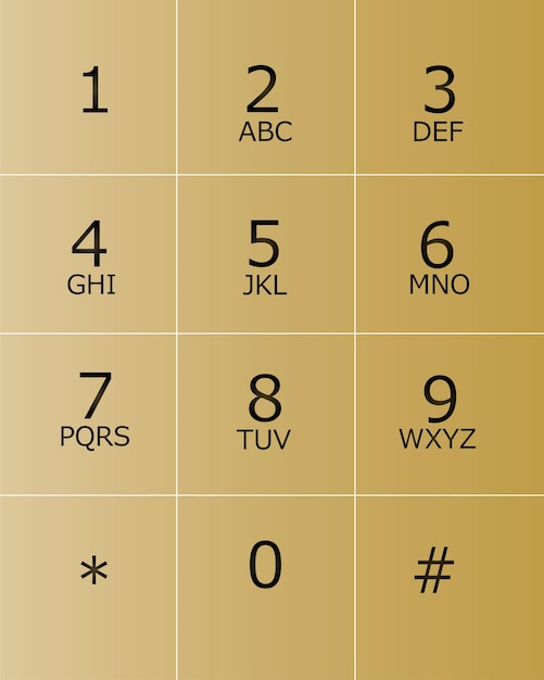 Keypad for telephone