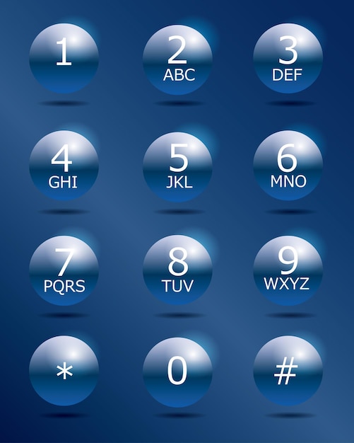 Keypad for telephone