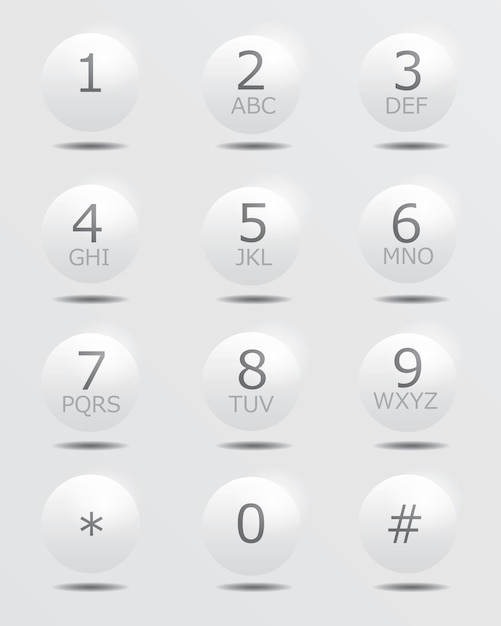 Keypad for telephone