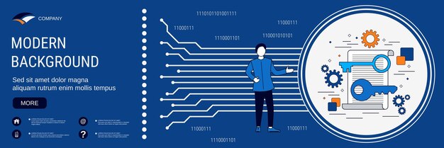 Vector keywording process concept