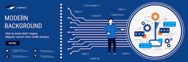 Vector keywording process concept