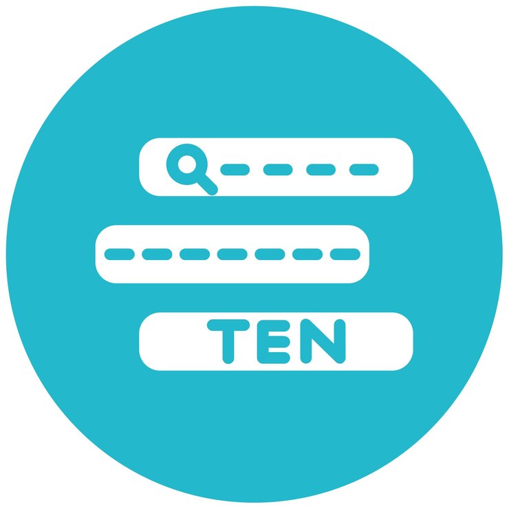 Vector keywords search icon