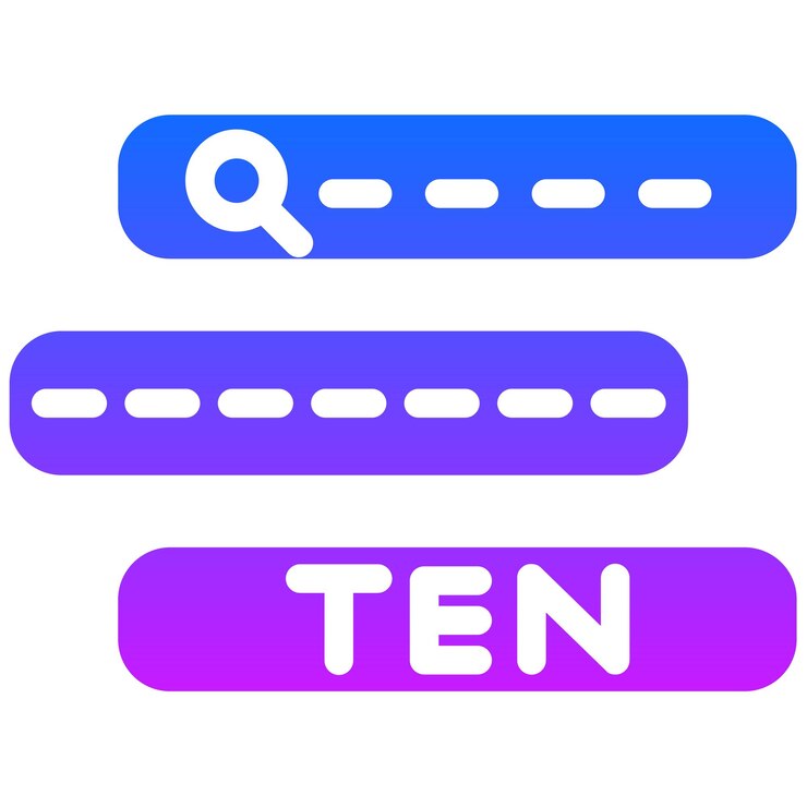 Vector keywords search icon