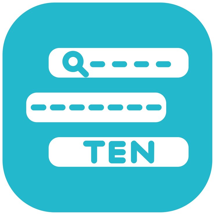 Vector keywords search icon
