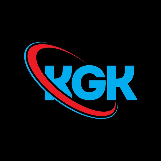 Vector kgk logo kgk letter kgk letter logo design initials kgk logo linked with circle and uppercase monogram logo kgk typography for technology business and real estate brand