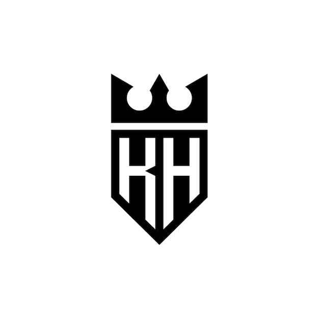 KH monogram logo design letter text name symbol monochrome logotype alphabet character simple logo