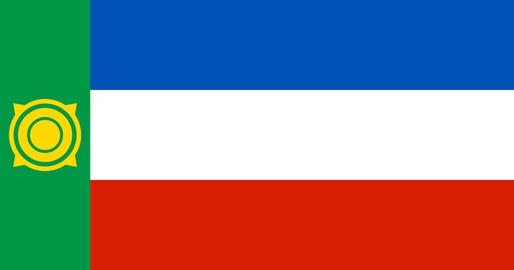 वेक्टर khakassia flag high quality flag high quality flag clipart flag icon vector illustration