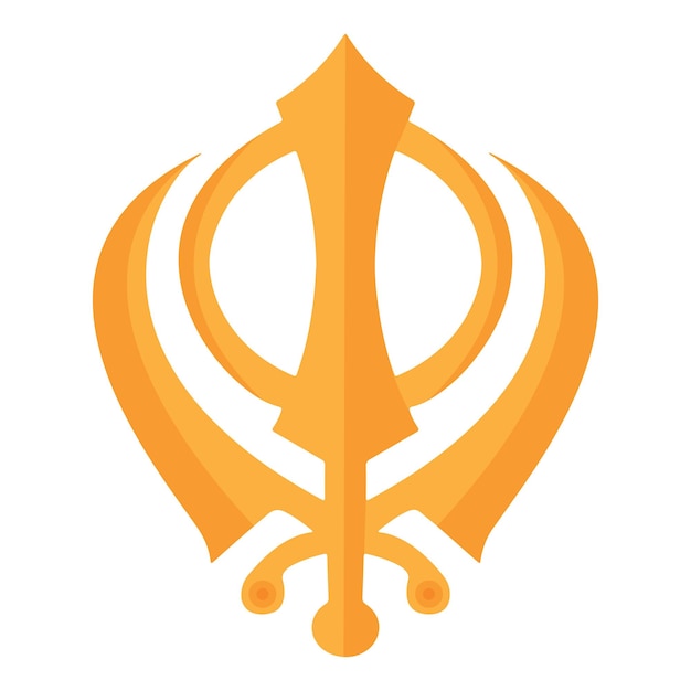 Vector khanda sikh symbool