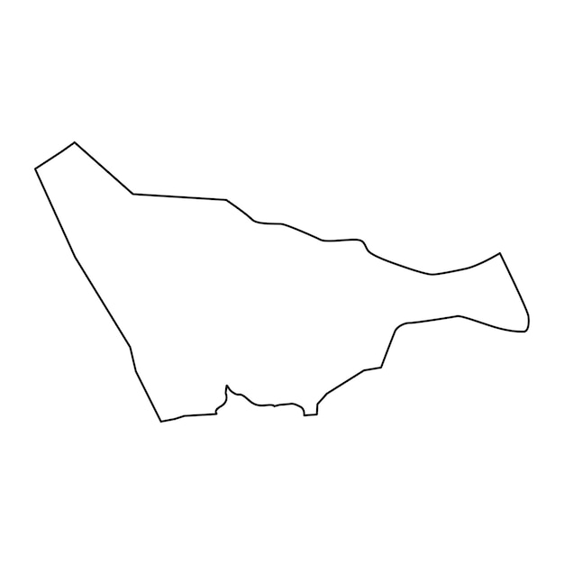 Khartoum State map administrative division of Sudan Vector illustration