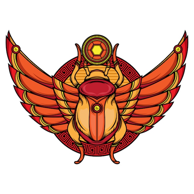 Vector khepri flash tattoo designs