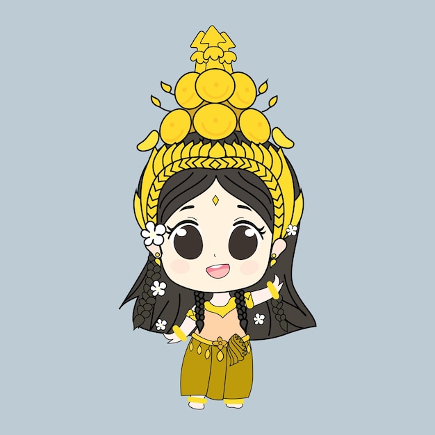 Vector khmer apsara