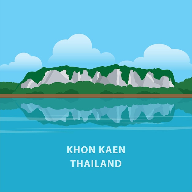 Vector khonkaen_phu pha maan