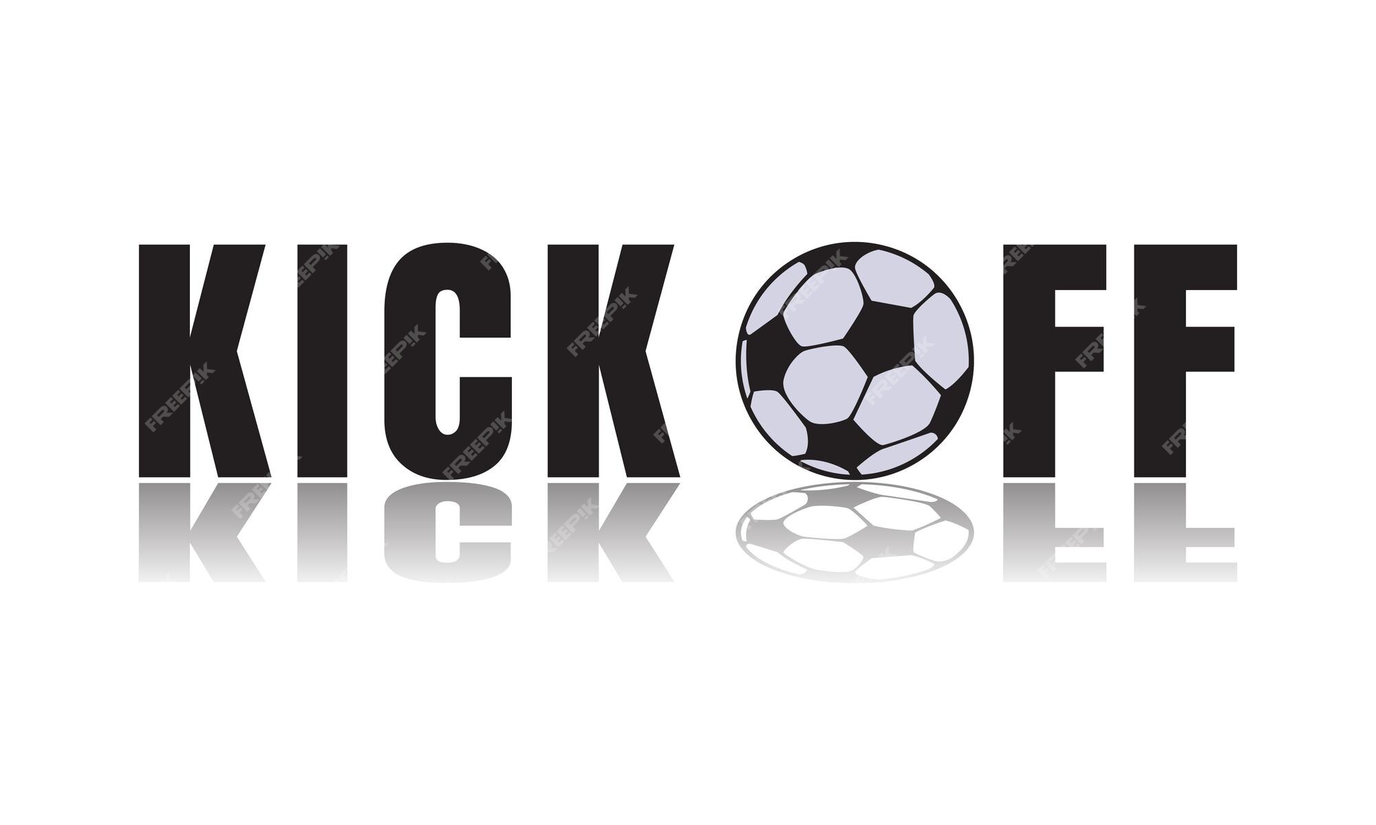 Handwriting Text Writing Kick Off. Concept Meaning Start Or Resumption Of  Football Match In Which Player Kicks Ball. Stock Photo, Picture and Royalty  Free Image. Image 112827140.