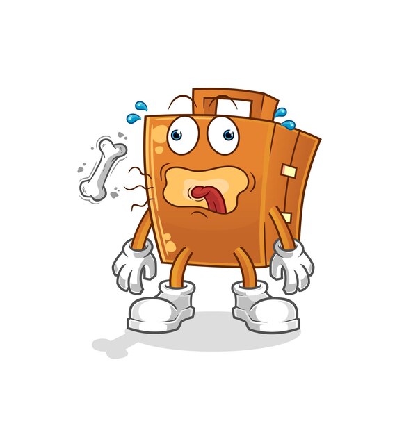 Kick pad burp mascotte. cartoon vector