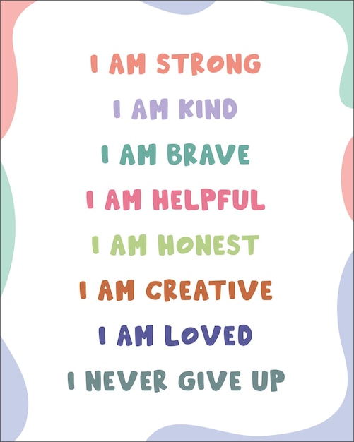 Kid affirmations