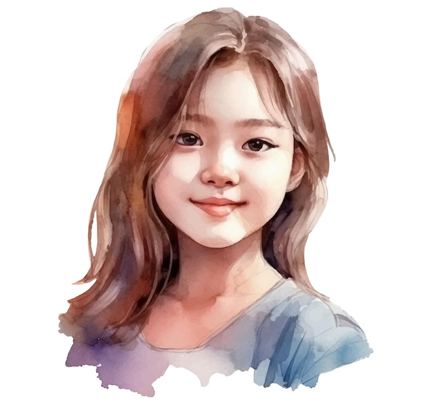 Kid aquarel illustratie