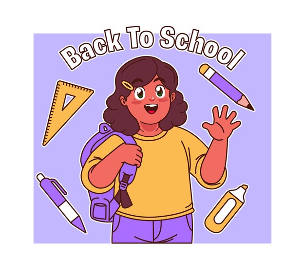 Kid back to school