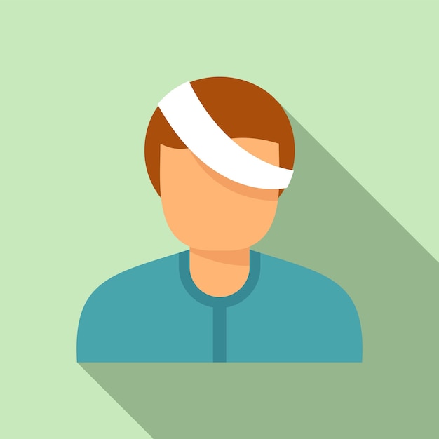 Vector kid eye injury icon flat illustration of kid eye injury vector icon for web design