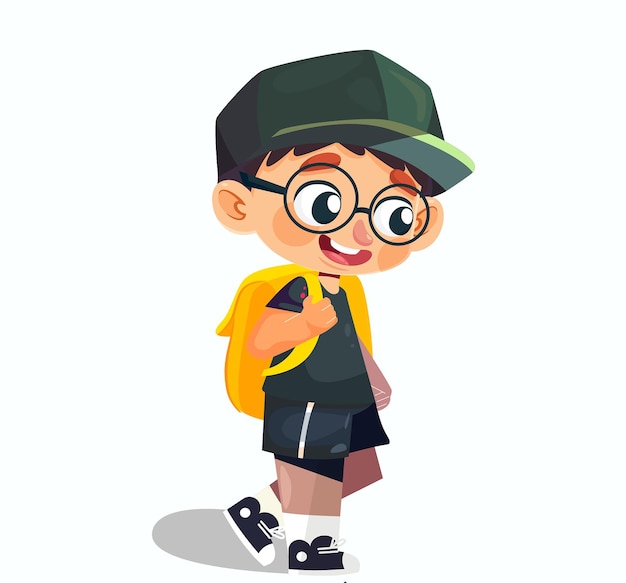 kid_go_to_school_vector_free